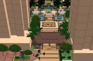 SketchUp Residential Landscape Model in Classic Style-BIM WORLD