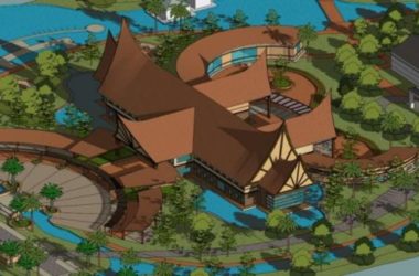 SketchUp Hotel Model | Multi-Story Southern Resort in Southeast Asian Style-BIM WORLD