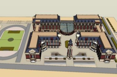 Multi-Story European Classical School Campus Model in SketchUp-BIM WORLD
