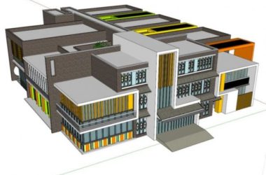 Modern Multi-Story Kindergarten School Model | Campus Architecture in SketchUp-BIM WORLD