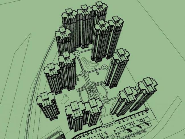 SketchUp Residential Models: High-Rise and Classical Style Buildings