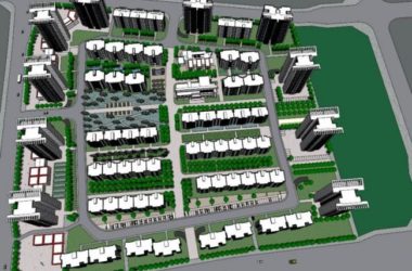 Modern High-Rise Residential Complex Model in SketchUp-BIM WORLD