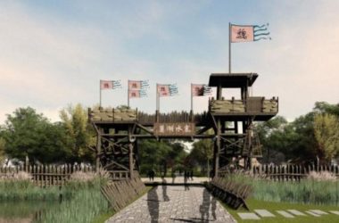 SketchUp Landscape Model: Chinese-Style Scenic Theme Area-BIM WORLD