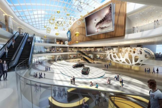 Modern Multi-Story Commercial Complex Designed in SketchUp