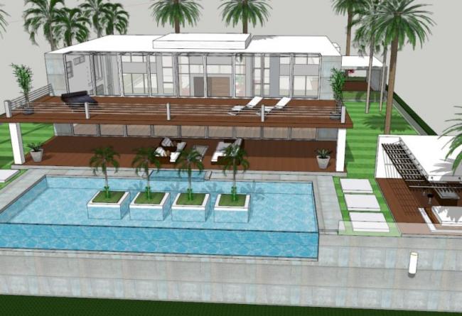Modern Holiday Inn Hotel Model in SketchUp