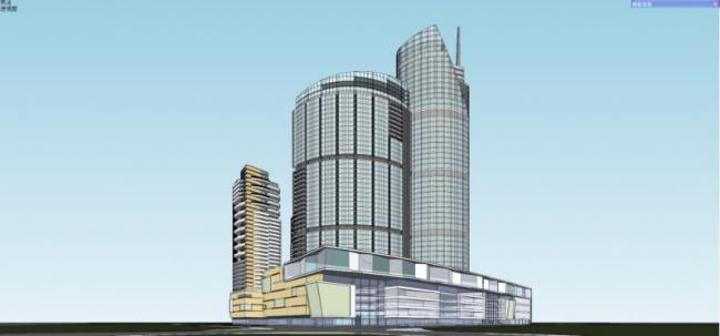 SketchUp Complex Model | Ultra-Modern Super High-Rise Design
