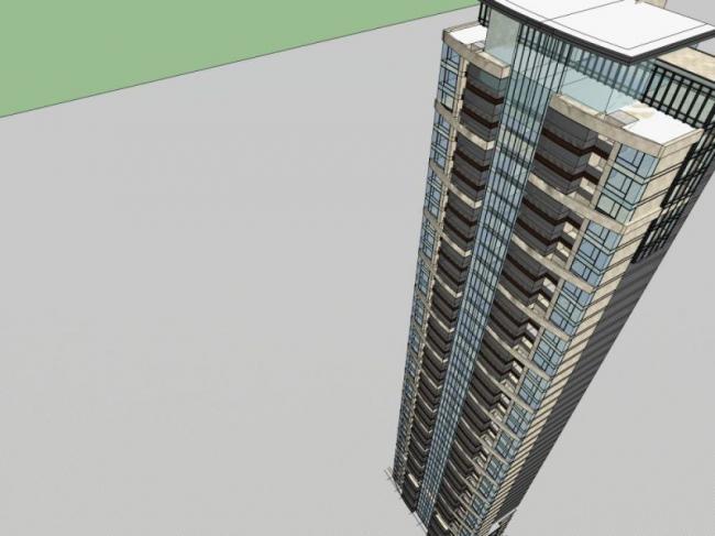 Modern High-Rise Residential Buildings | SketchUp Residential Model