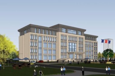 Modern Multi-Story Office Building Model in SketchUp-BIM WORLD