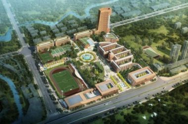 Modern Multi-Story High School Campus Design in SketchUp-BIM WORLD