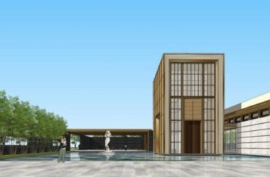 SketchUp Business Model: Modern Multi-Story Sales Office Design-BIM WORLD