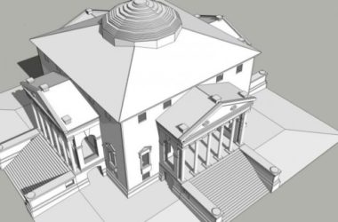 SketchUp Business Model: Multi-Story Classical Style Clubhouse Design-BIM WORLD