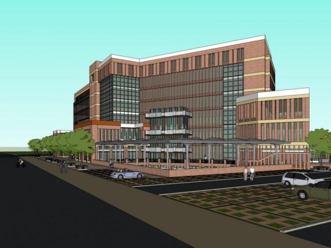 Modern Multi-Story Commercial Complex Designed in SketchUp