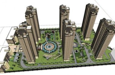SketchUp Residential Model: High-Rise Complex with Sloping Roof and Classical Design-BIM WORLD