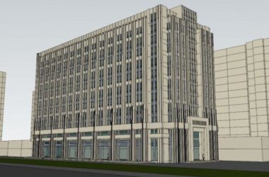 Classical Multi-Story Office Building Model in SketchUp-BIM WORLD