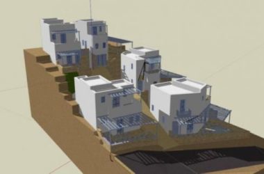 Mediterranean-Style Multi-Story Residential Model on a Sloping Site in SketchUp-BIM WORLD