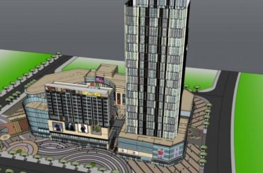 SketchUp Complex Model: Modern Multi-Story Commercial Building-BIM WORLD
