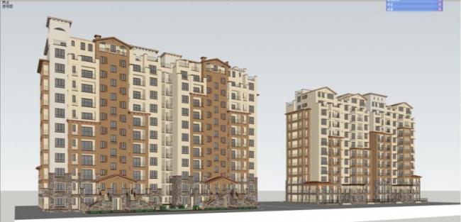 SketchUp Residential Models: High-Rise, Spanish, and Classical Styles