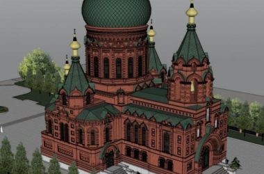 SketchUp Cultural Model: Multi-Story Sophia Church in Classical Eastern European Architecture-BIM WORLD
