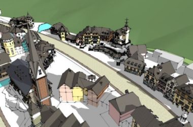 SketchUp Business Model: Multi-Story Classical Commercial Street Design-BIM WORLD