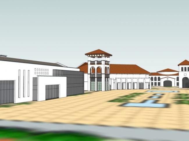 SketchUp Business Model: Multi-Story Classical Commercial Street Design