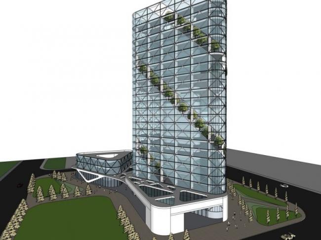 SketchUp Business Model: Designing a Modern Multi-Story Commercial Complex