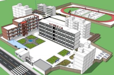 Modern Multi-Story Educational Campus: Primary School, Middle School, and Kindergarten in SketchUp-BIM WORLD