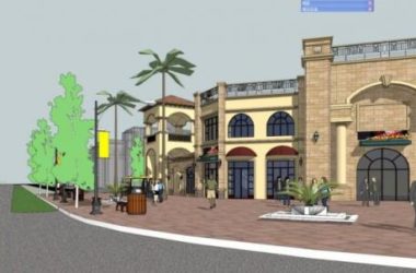 SketchUp Business Model: Multi-Story Commercial Building in Spanish Classical Style-BIM WORLD