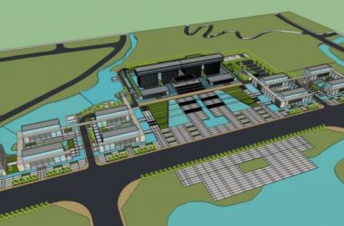 Modern Multi-Story Office Building Model in SketchUp-BIM WORLD