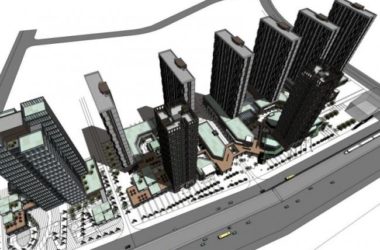SketchUp Complex Model: Modern High-Rise Commercial Building-BIM WORLD