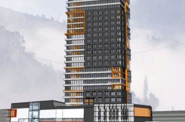 Modern High-Rise Office Building and Commercial Plaza SketchUp Model-BIM WORLD