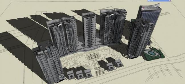 Modern High-Rise Residential Buildings in SketchUp: Contemporary Design Models