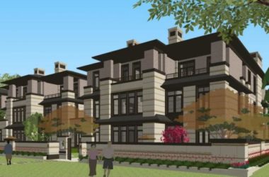 SketchUp Residential Model: Multi-Story Western Neoclassical Garden Home-BIM WORLD