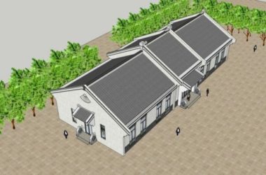 Modern Chinese-Style Nursing Home Residential Model in SketchUp-BIM WORLD