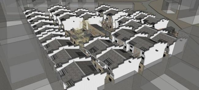 SketchUp Residential Model: Multi-Story Oriental Neoclassical Home with Modern Chinese Design