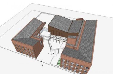Modern Multi-Story Office Building Model in SketchUp-BIM WORLD