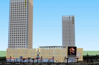 Modern Multi-Story Commercial Complex in SketchUp-BIM WORLD