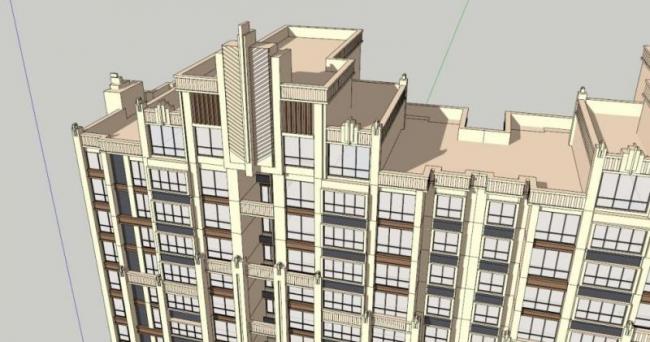 SketchUp Residential Models: Super High-Rise and Classical Style Buildings