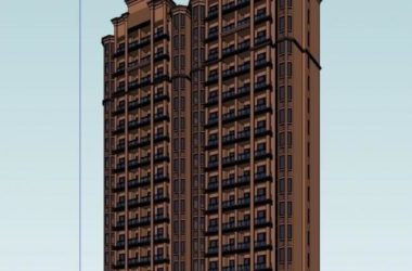 SketchUp Models of Residential Buildings: High-Rise and Classical Styles-BIM WORLD