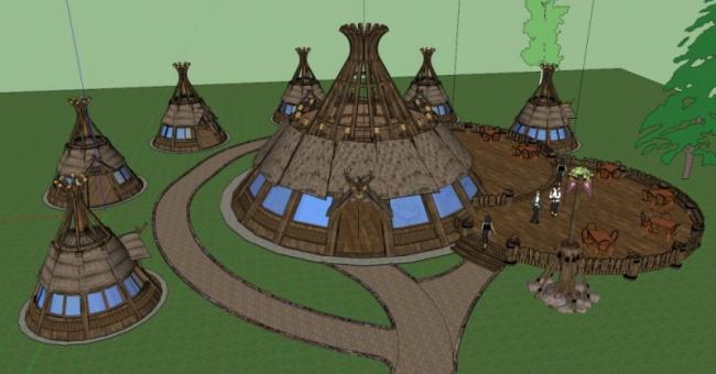 SketchUp Cultural Model: Multi-Story Classical Museum Architecture