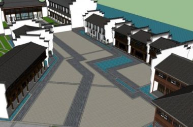 SketchUp Business Model: Exploring Commercial Streets with a Chinese Flair-BIM WORLD