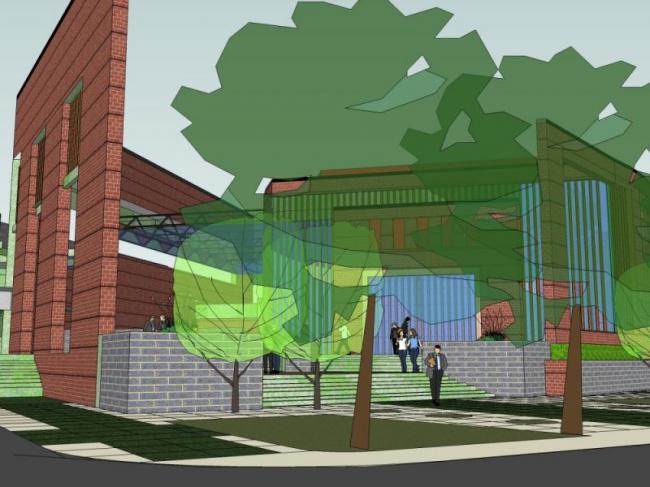 Modern Multi-Story School Campus Design in SketchUp