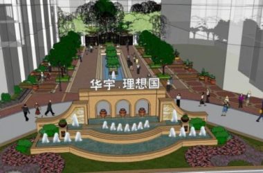 SketchUp Landscape Model: Classical Residential Garden Design-BIM WORLD