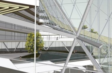 Modern Multi-Story Office Building Model in SketchUp-BIM WORLD