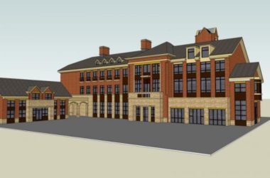 SketchUp Business Model: Multi-Story British Classical Style Clubhouse-BIM WORLD