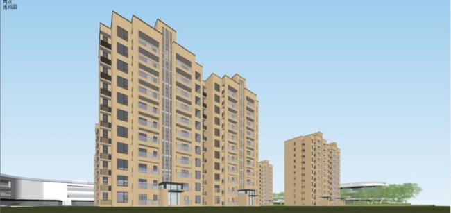 Modern Multi-Story Commercial Complex in SketchUp