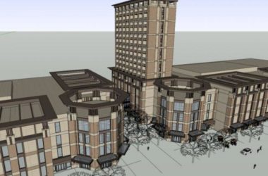 SketchUp Business Model: Modern Multi-Story Commercial Street Design-BIM WORLD