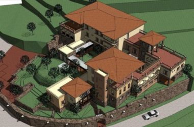Tuscan-Inspired Multi-Story Resort Hotel Model in Classic Stacked Design-BIM WORLD