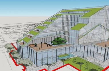 Modern Multi-Story Office Building Model in SketchUp-BIM WORLD