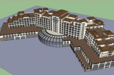 Multi-Story Spanish Classical Style Hotel Model in SketchUp-BIM WORLD