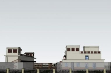 Modern Multi-Story Hotel Model in SketchUp-BIM WORLD